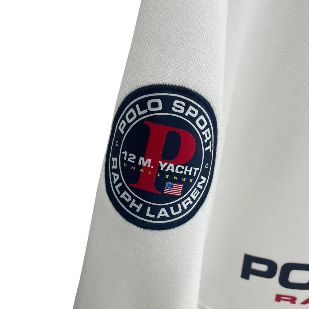 Polo Ralph Lauren Polo Sport Double Knit Hoodie White Mens XXL AS IS - Picture 4 of 9